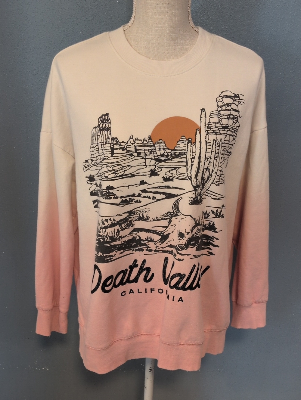 Terra&Sky Death Valley California Cotton Blend Southwest Crewneck Sweatshirt